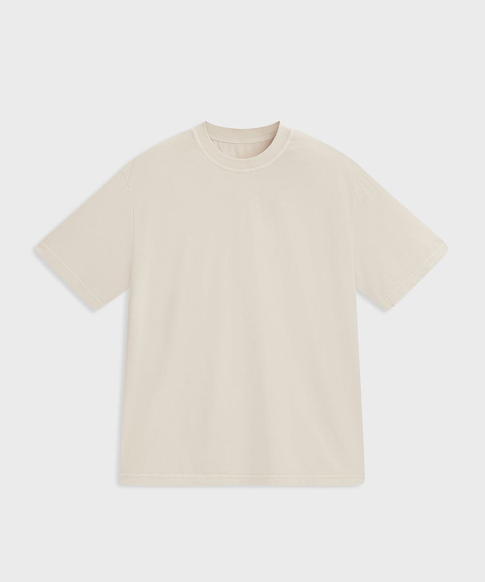 Washed Jersey Crew Neck T-Shirt