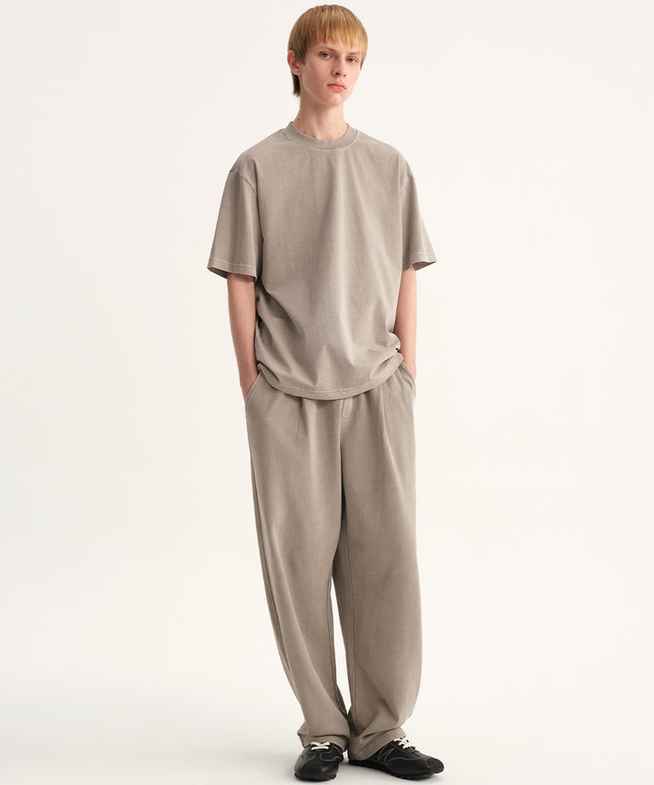 Washed Jersey Crew Neck T-Shirt