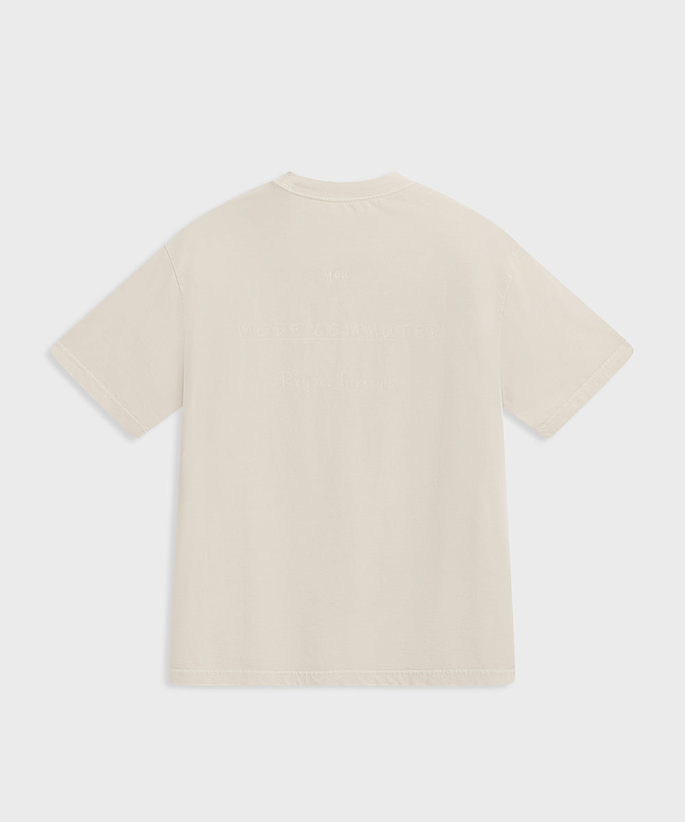 Washed Jersey Crew Neck T-Shirt