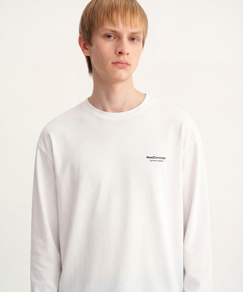 Cotton Crew Neck L/S T-Shirt