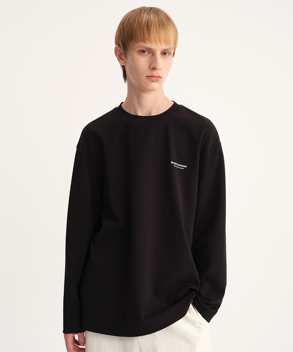 Cotton Crew Neck L/S T-Shirt