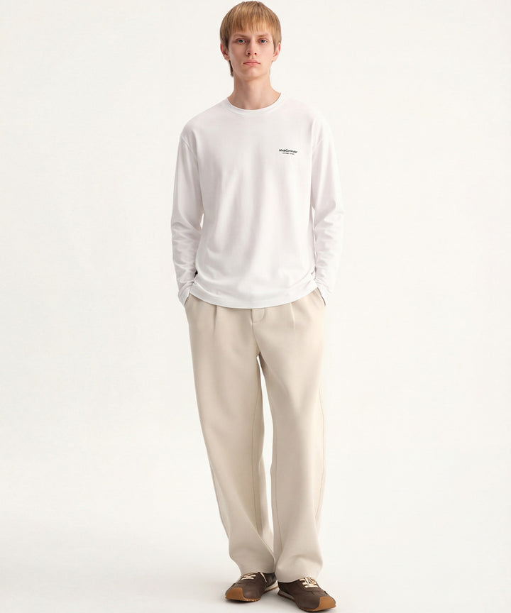 Cotton Crew Neck L/S T-Shirt