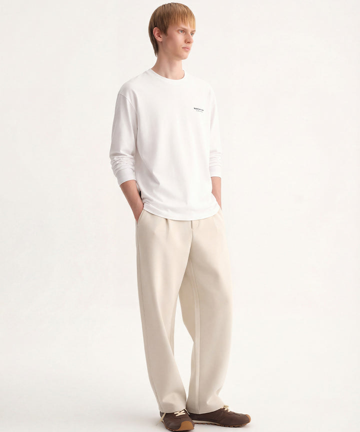 Cotton Crew Neck L/S T-Shirt
