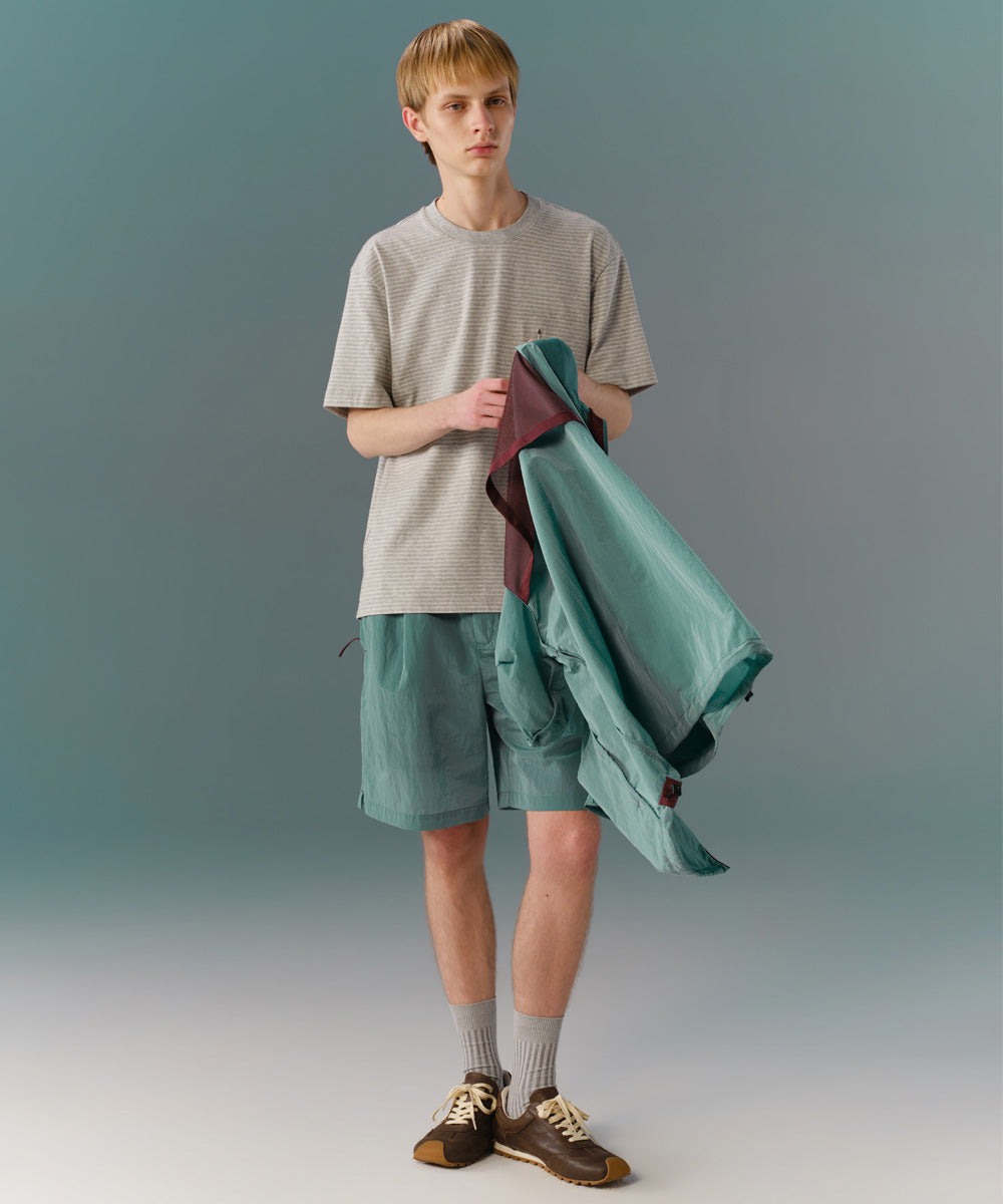 Yarn-Dyed Striped Crew Neck S/S T-Shirt