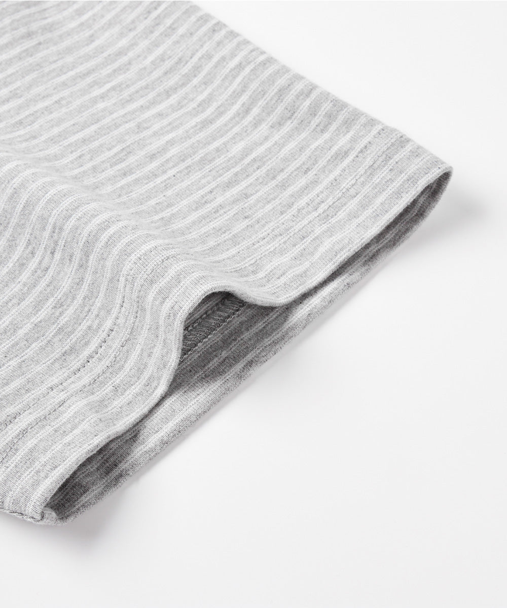 Yarn-Dyed Striped Crew Neck S/S T-Shirt