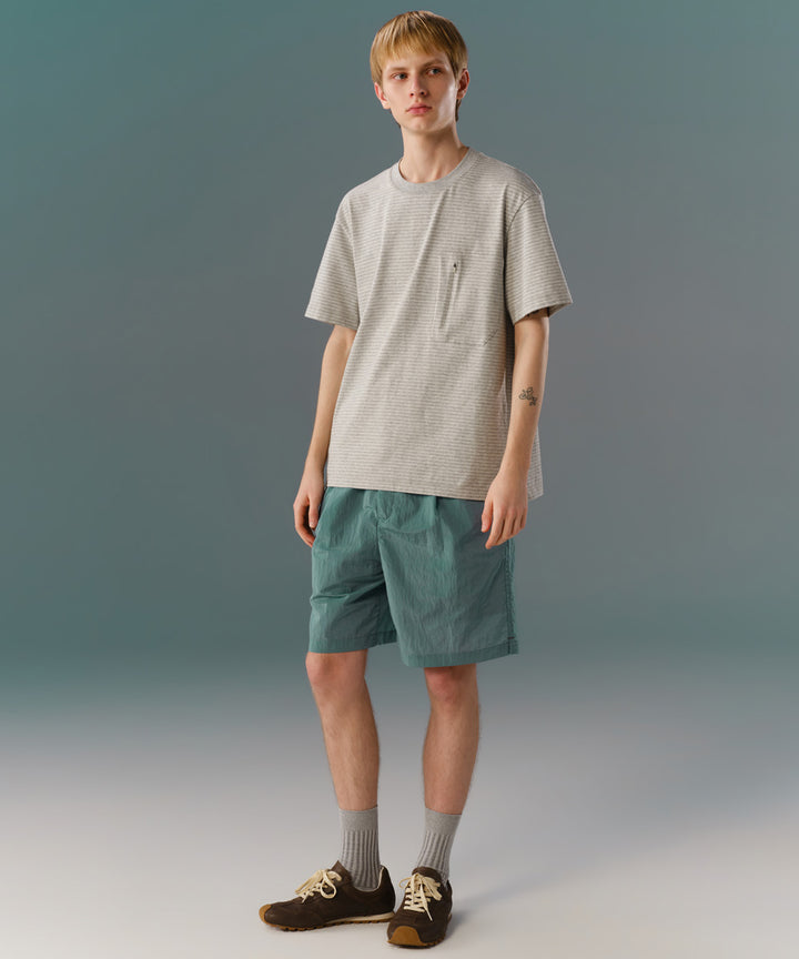 Yarn-Dyed Striped Crew Neck S/S T-Shirt