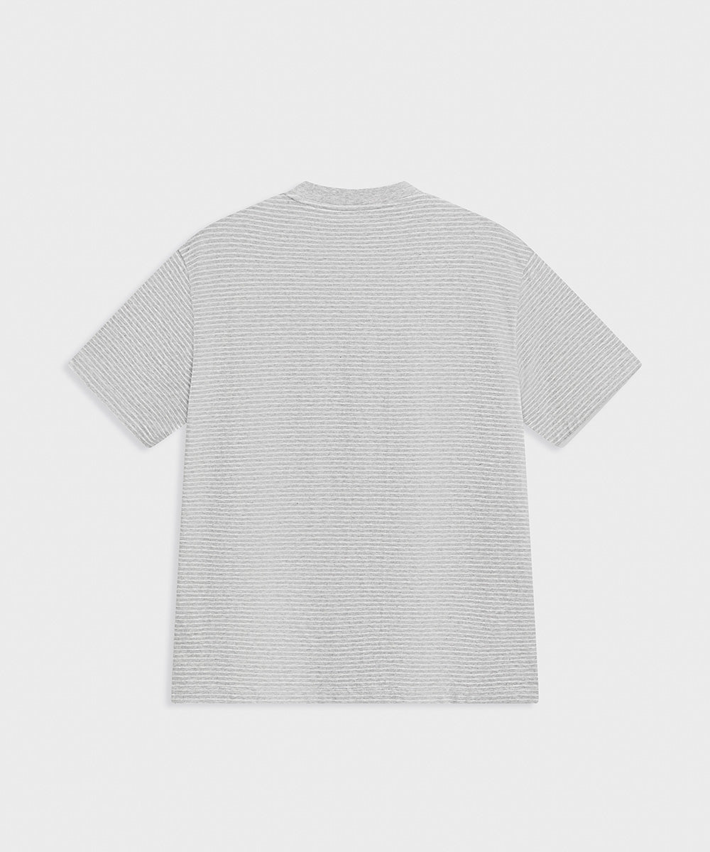 Yarn-Dyed Striped Crew Neck S/S T-Shirt