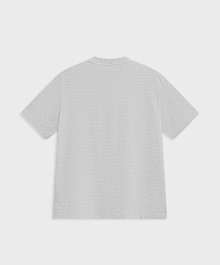 Yarn-Dyed Striped Crew Neck S/S T-Shirt