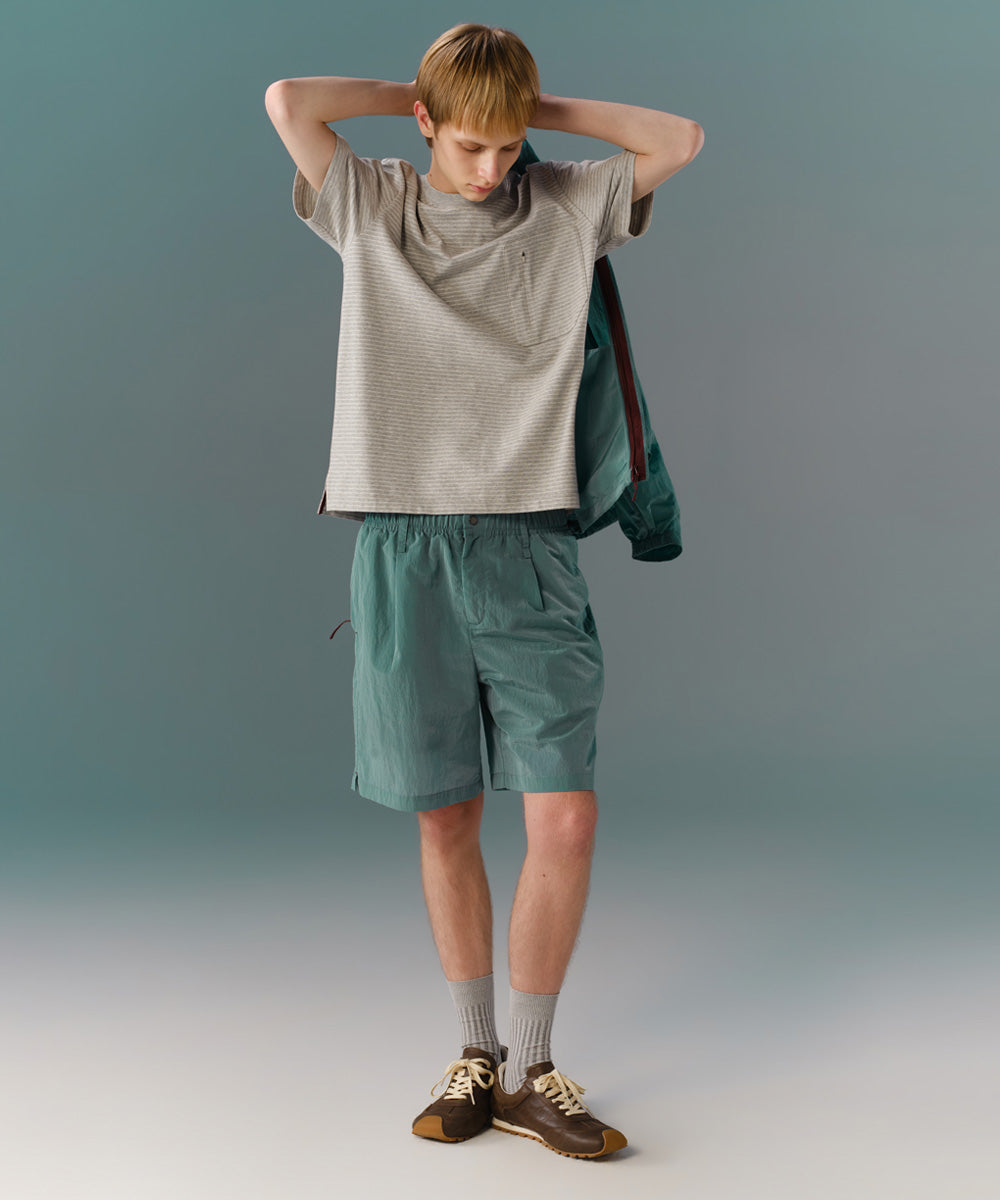 Yarn-Dyed Striped Crew Neck S/S T-Shirt