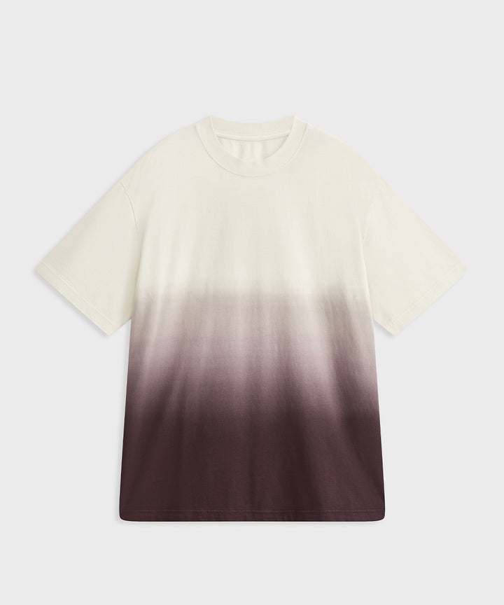 Gradient Knit Crew Neck S/S T-Shirt