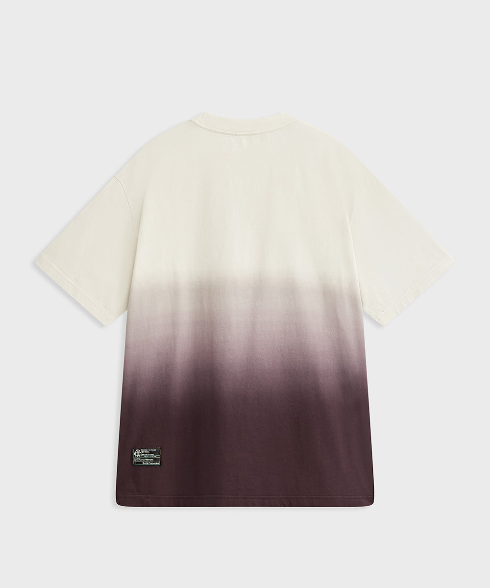 Gradient Knit Crew Neck S/S T-Shirt