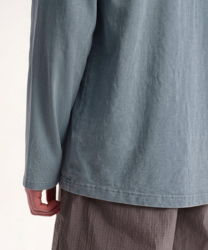 Garment-Dyed Crew Neck L/S T-Shirt