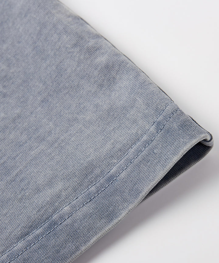 Garment-Dyed Crew Neck L/S T-Shirt