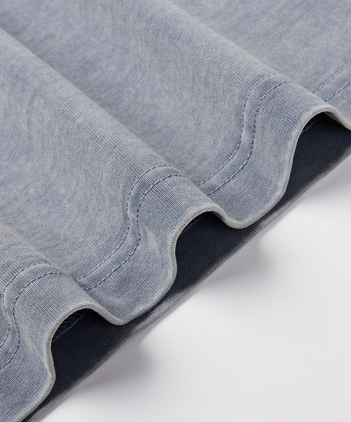 Garment-Dyed Crew Neck L/S T-Shirt
