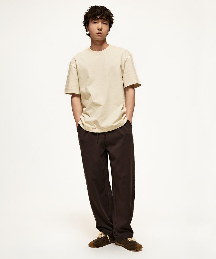 Washed Jersey Crewneck T-Shirt