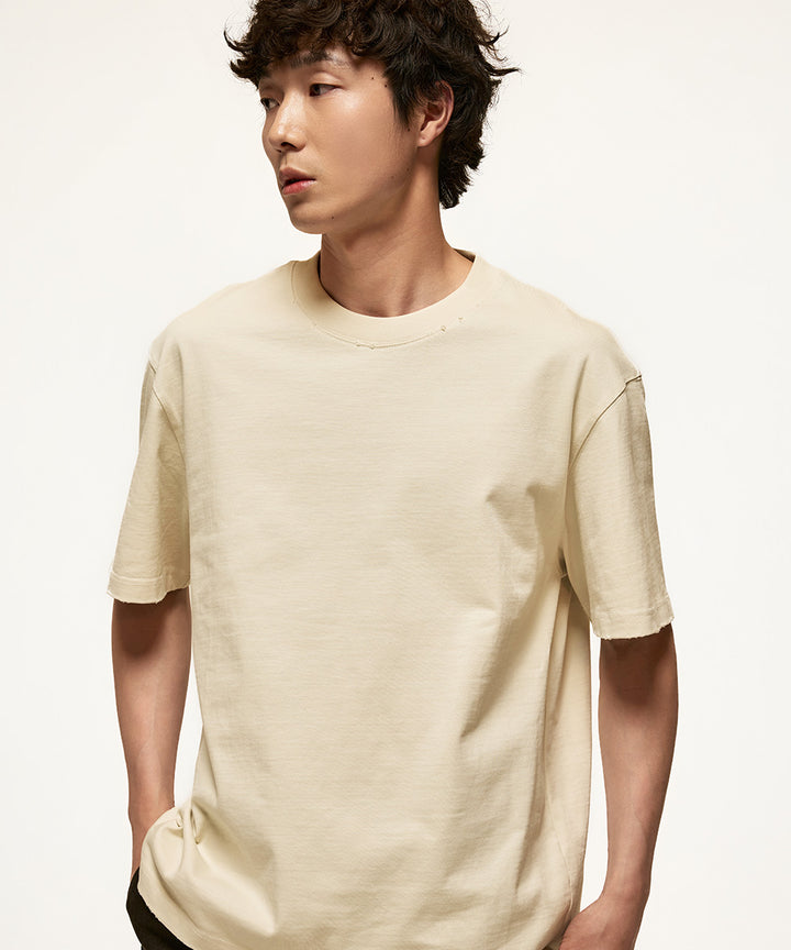 Washed Jersey Crewneck T-Shirt
