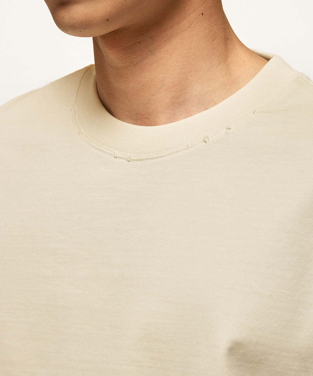 Washed Jersey Crewneck T-Shirt