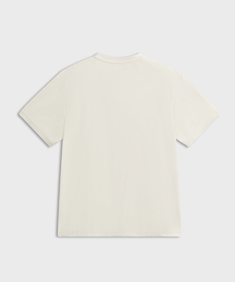 Fake Suede Crewneck T-Shirt