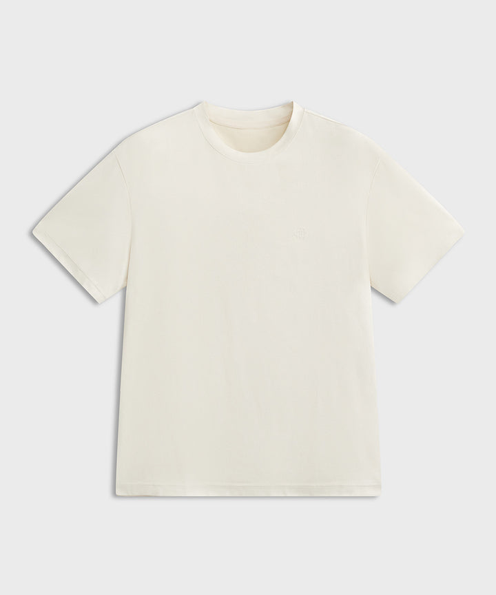 Fake Suede Crewneck T-Shirt
