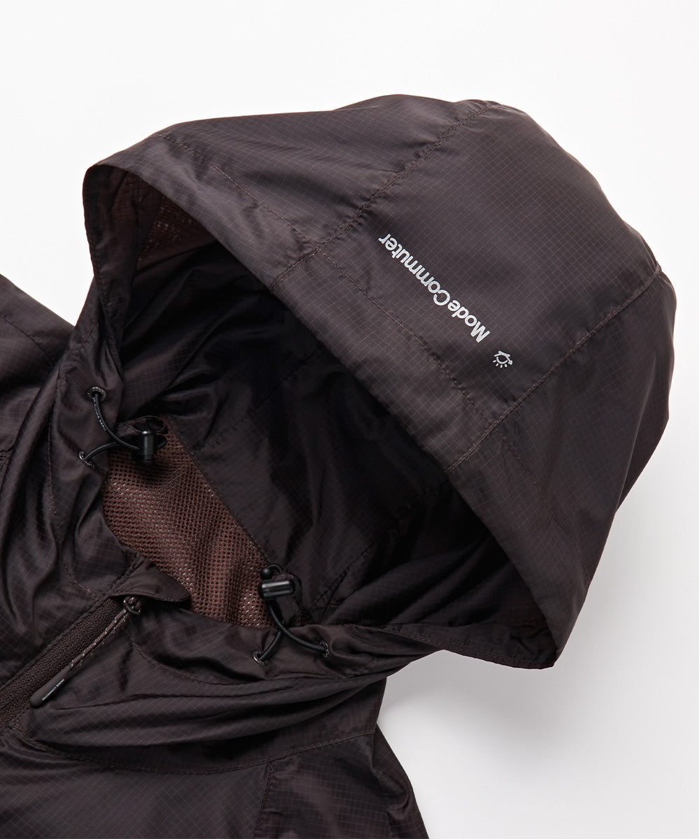 Gradient Woven Hooded Jacket