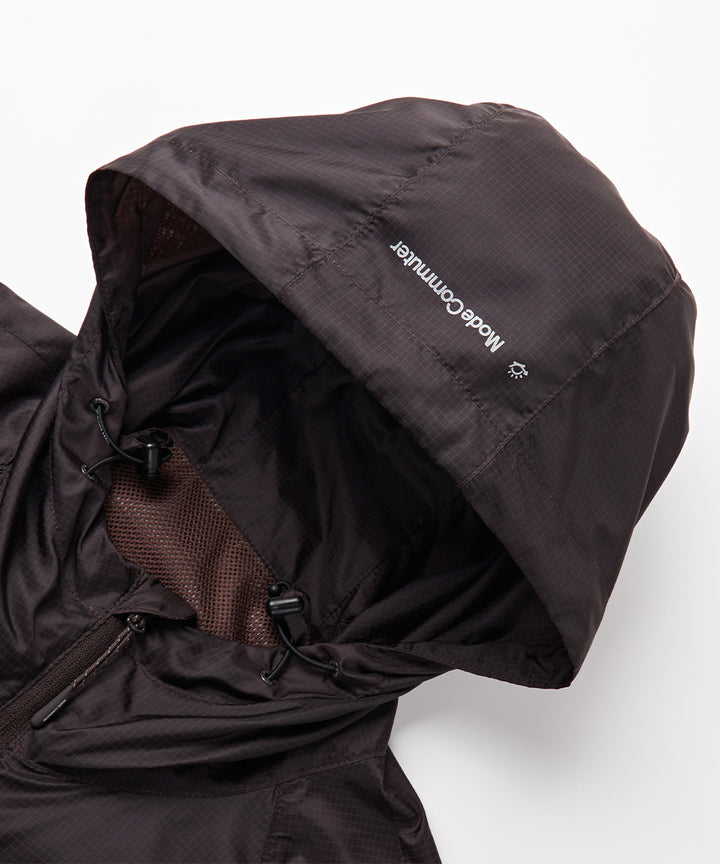 Gradient Woven Hooded Jacket