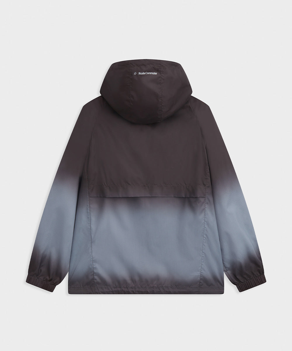 Gradient Woven Hooded Jacket