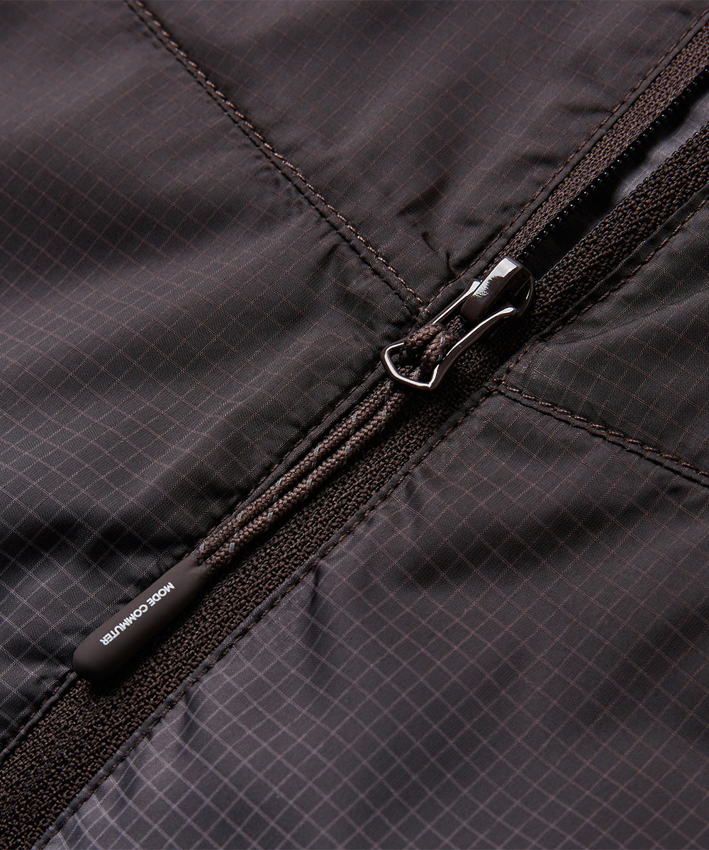 Gradient Woven Hooded Jacket
