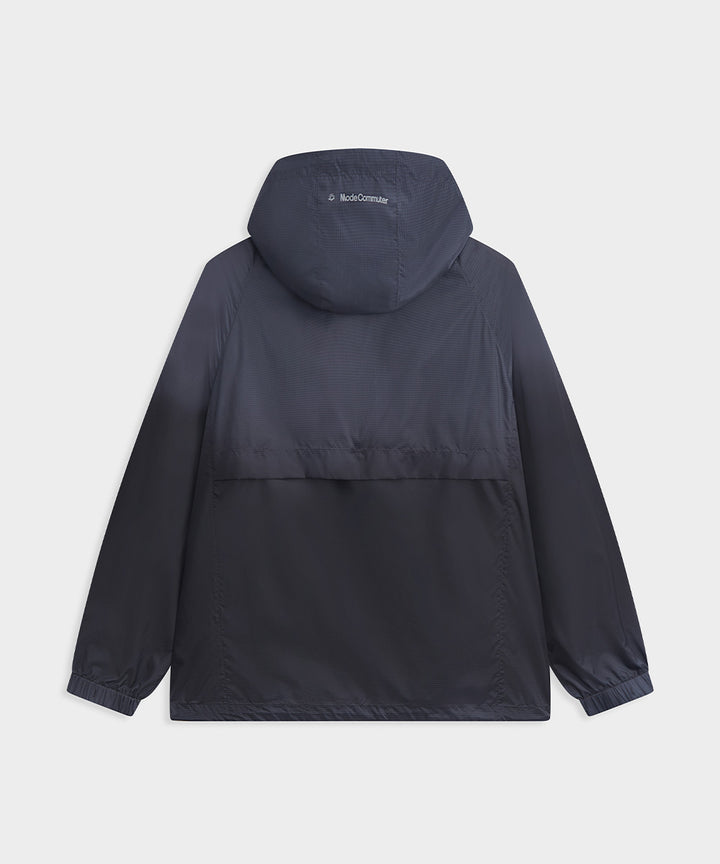 Gradient Woven Hooded Jacket