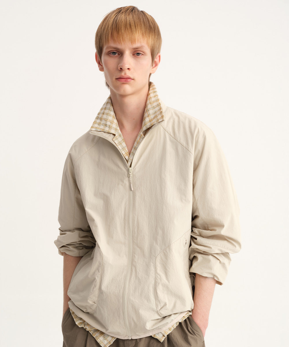 Dry Touch Stand Collar Blouson