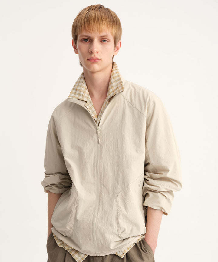 Dry Touch Stand Collar Blouson
