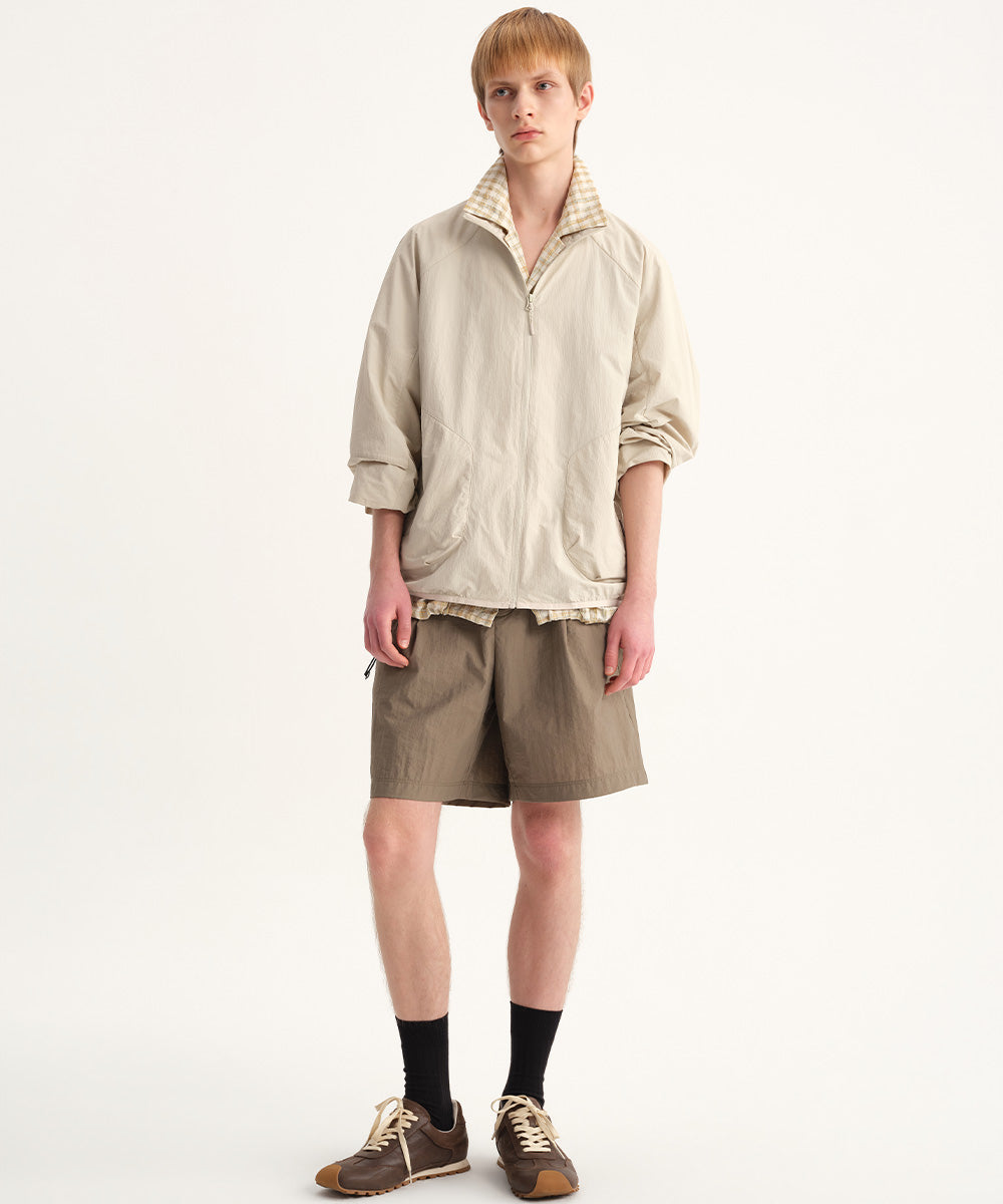 Dry Touch Stand Collar Blouson