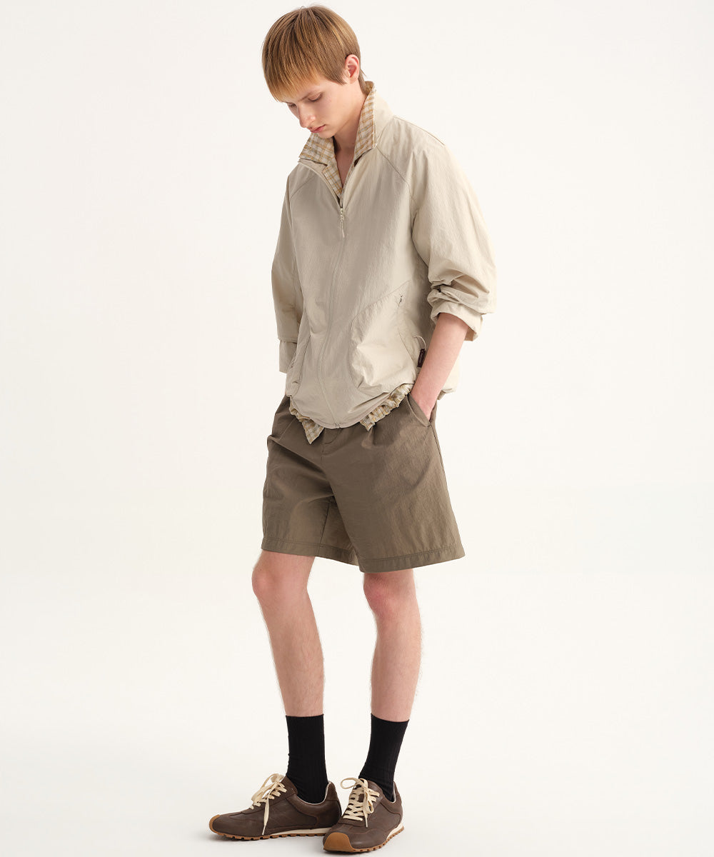 Dry Touch Stand Collar Blouson