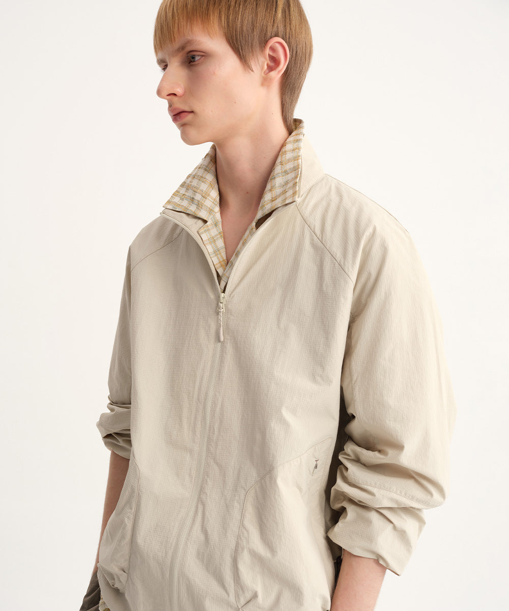 Dry Touch Stand Collar Blouson