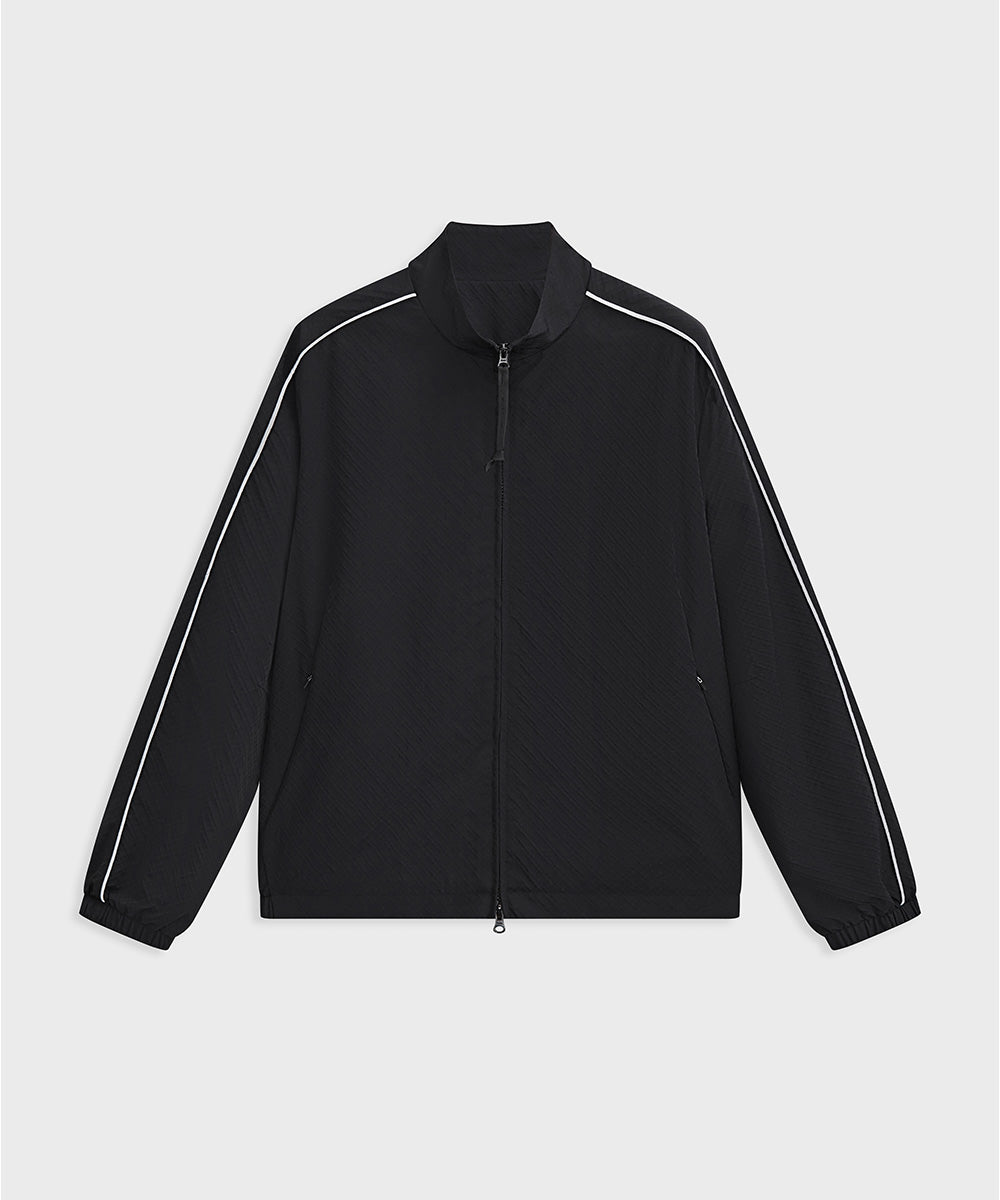 Dry-Touch Diamond-Stitched Blouson