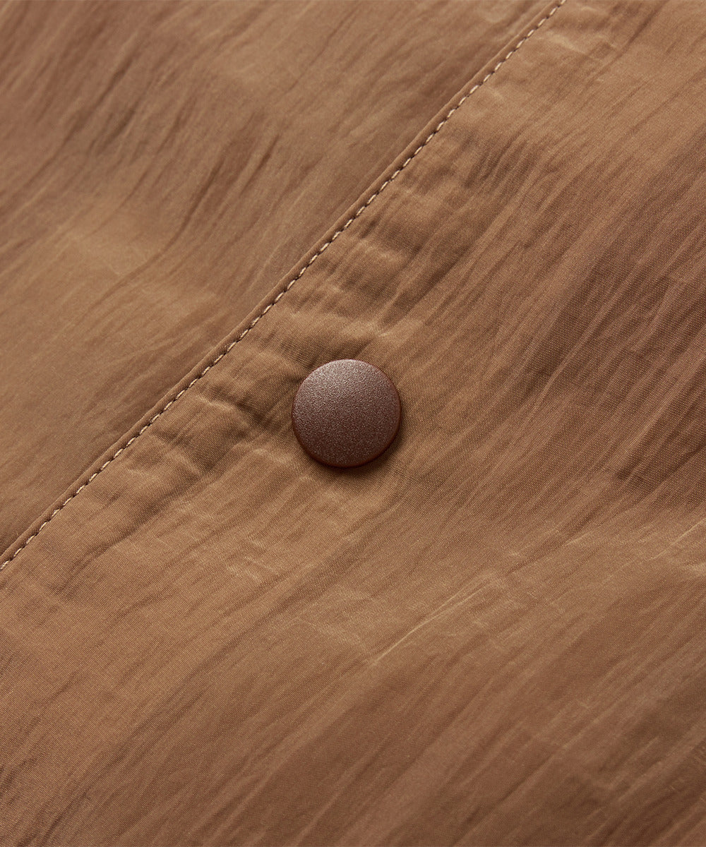 Crinkled Luster Shirt Blouson