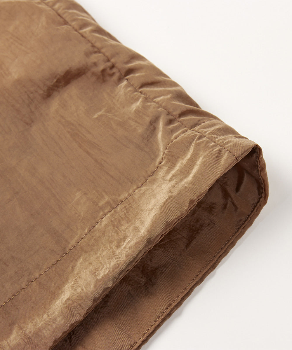 Crinkled Luster Shirt Blouson