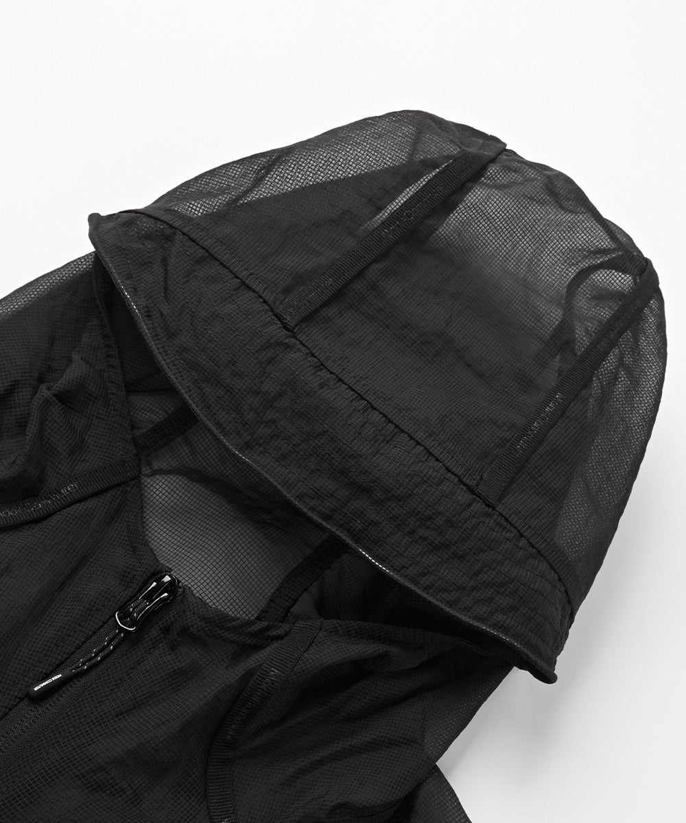 Lightweight Mesh Full-Zip Hoodie Jacket
