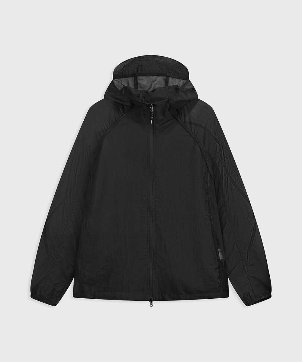 Lightweight Mesh Full-Zip Hoodie Jacket
