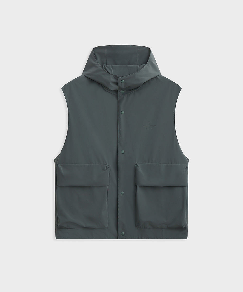 Relaxed-Fit Hooded Vest
