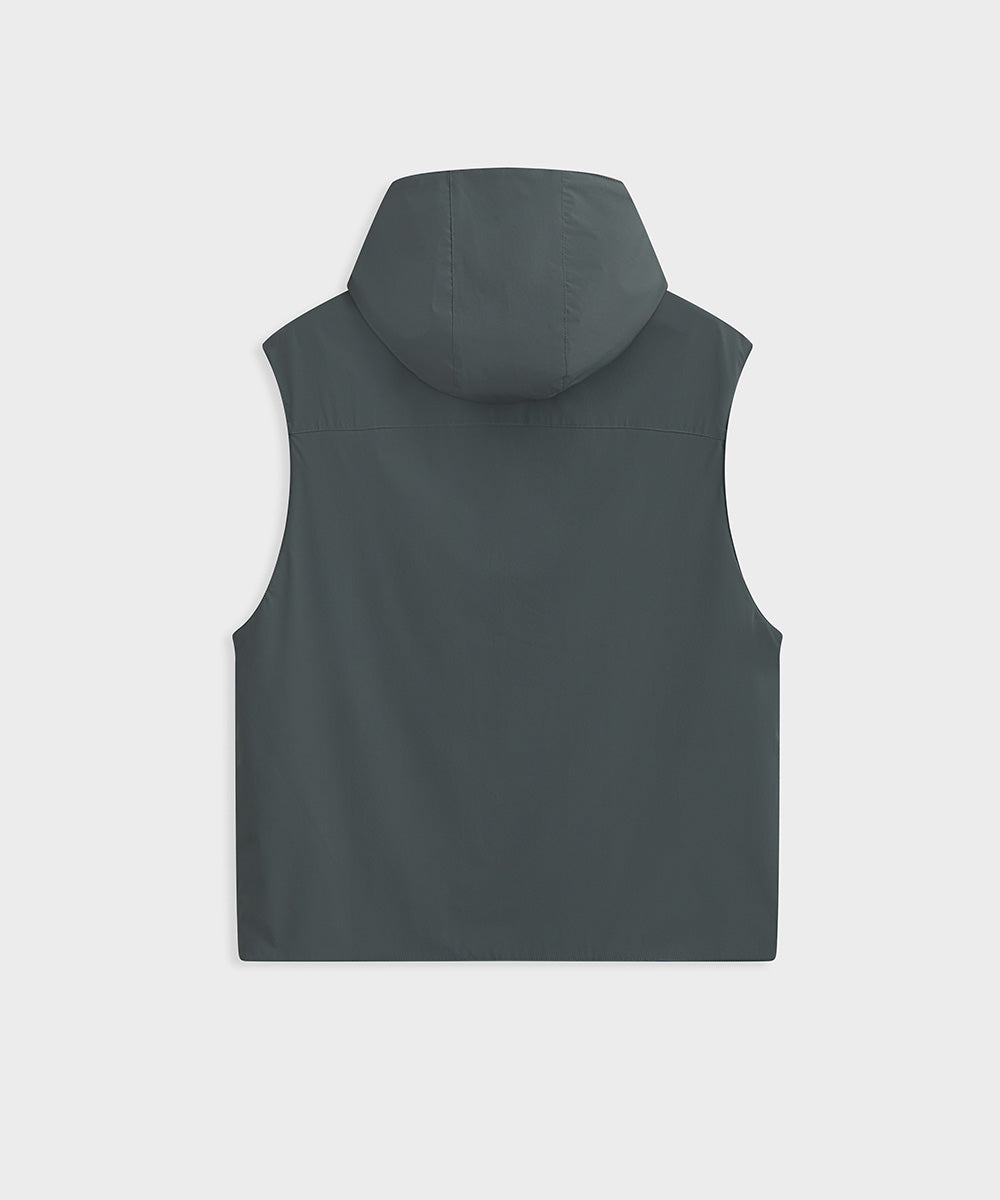 Relaxed-Fit Hooded Vest