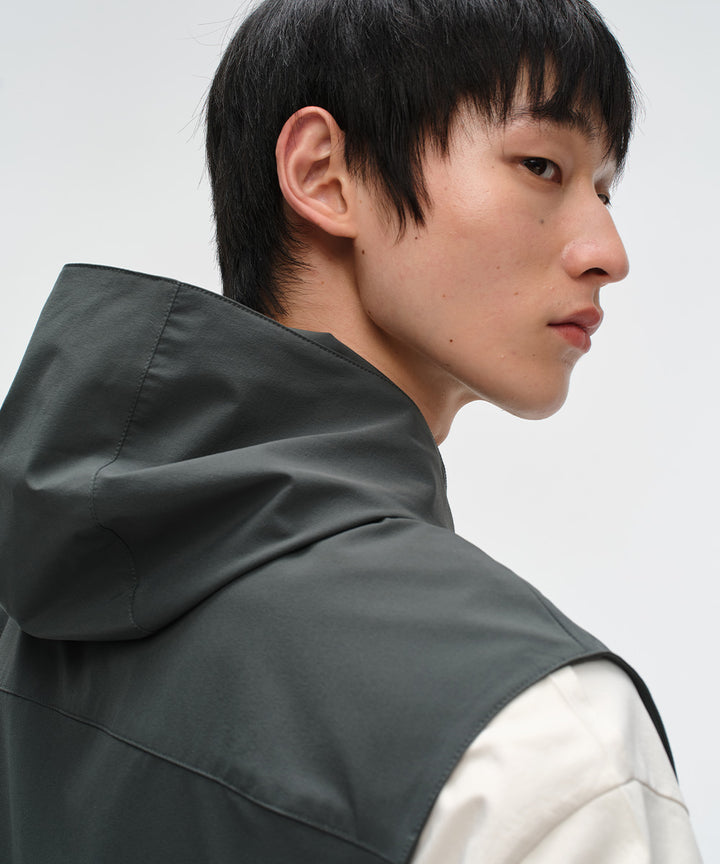 Relaxed-Fit Hooded Vest