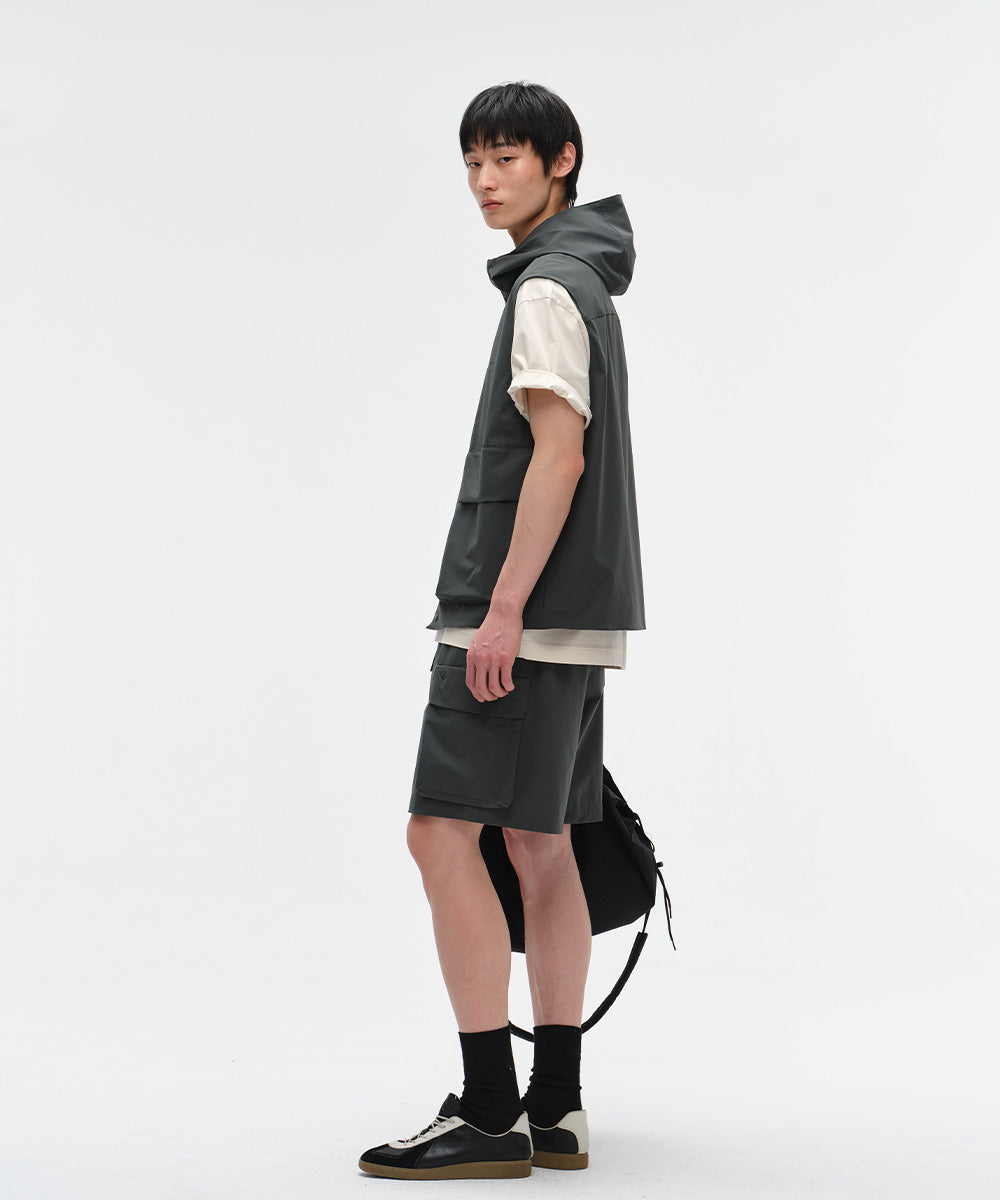 Relaxed-Fit Hooded Vest