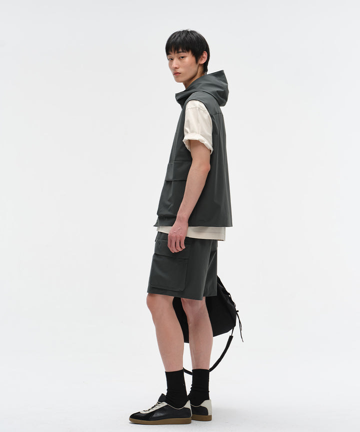 Relaxed-Fit Hooded Vest