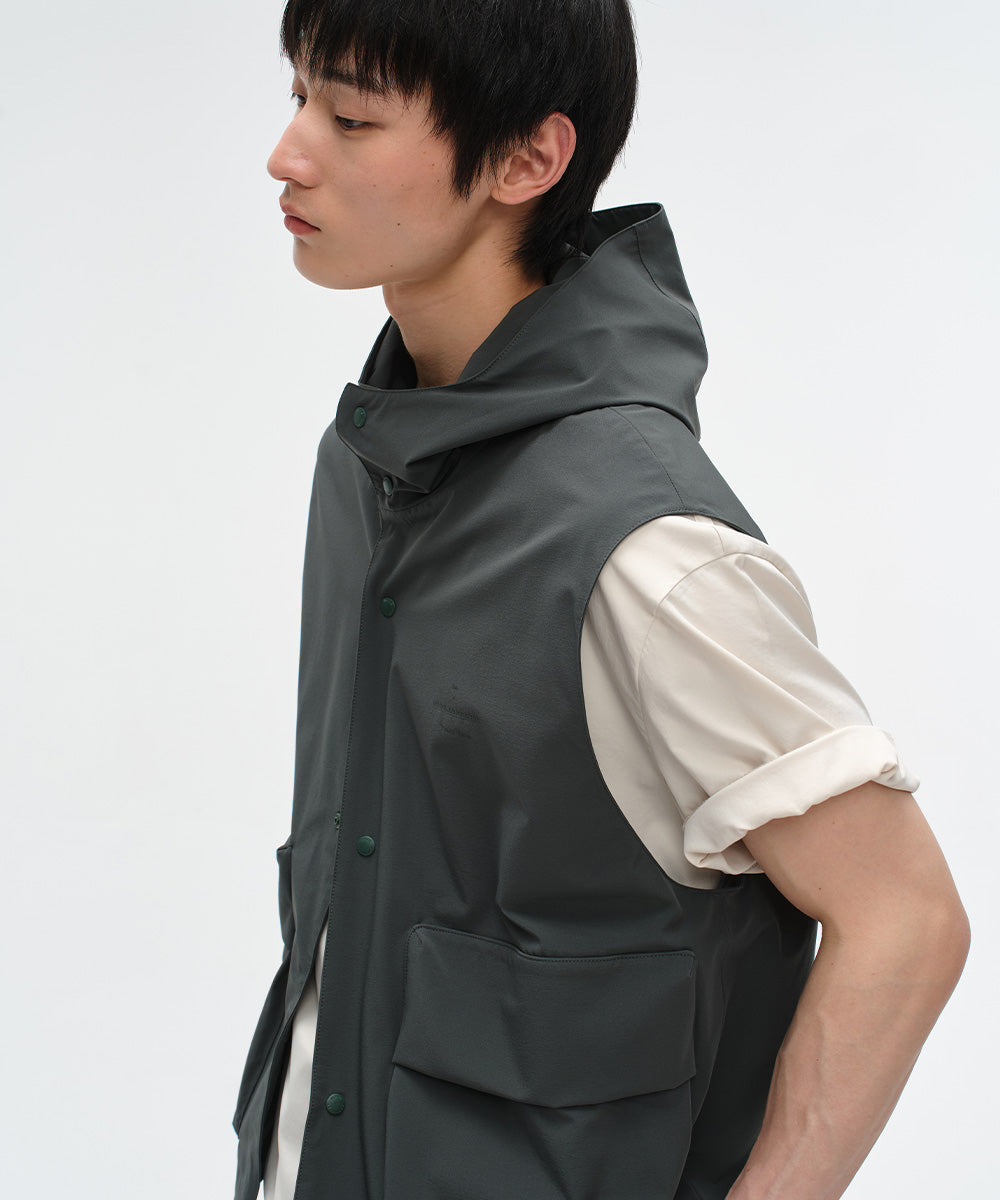 Relaxed-Fit Hooded Vest