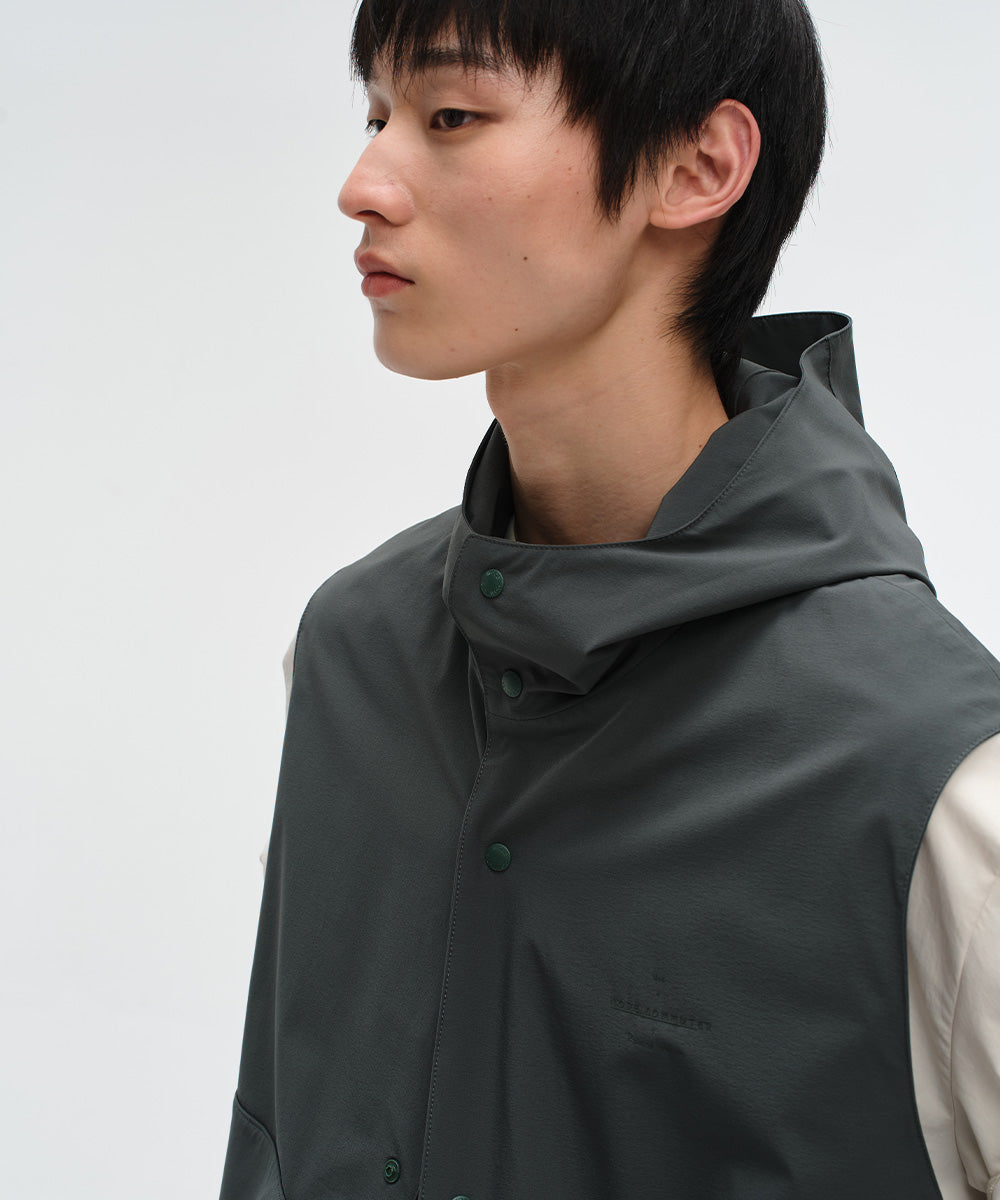 Relaxed-Fit Hooded Vest