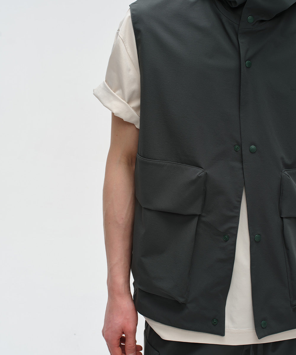 Relaxed-Fit Hooded Vest