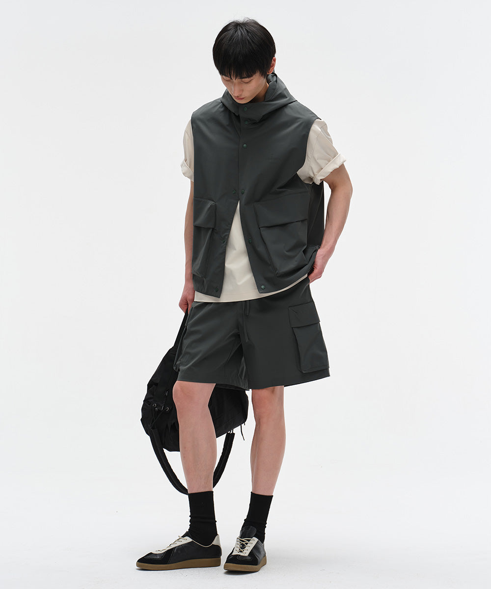 Relaxed-Fit Hooded Vest