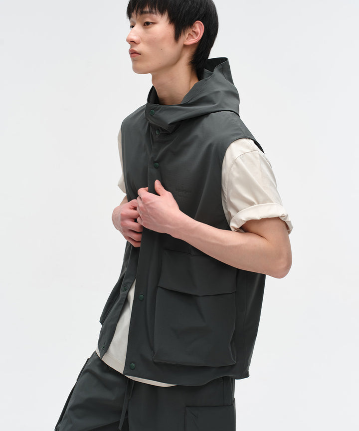 Relaxed-Fit Hooded Vest