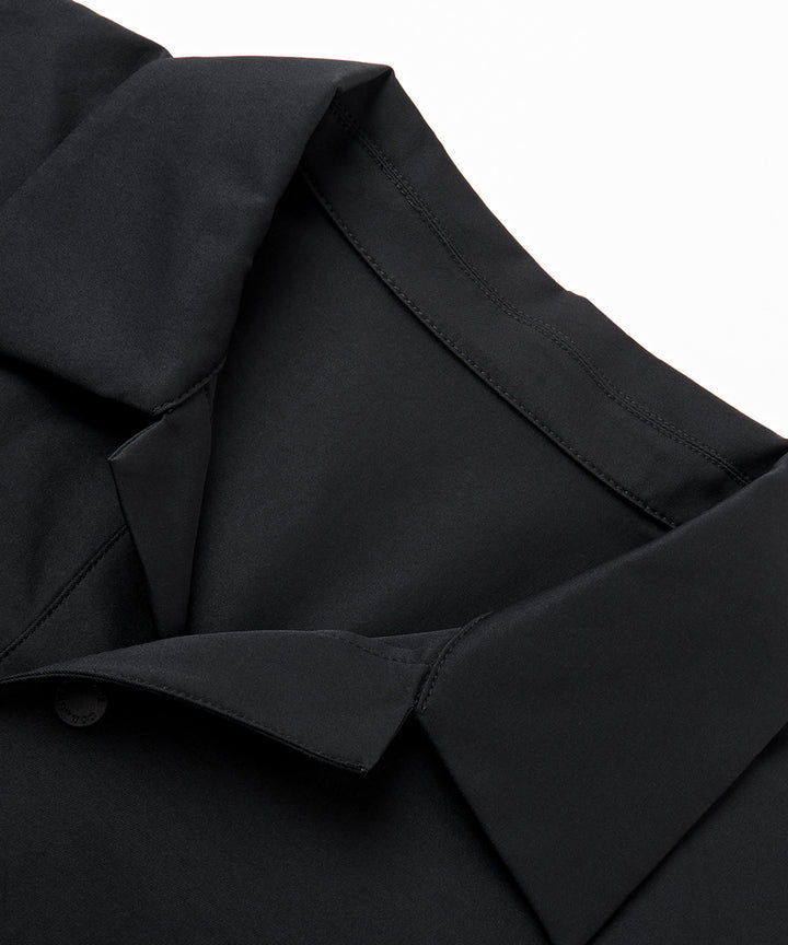 Side-Stripe Open Collar Shirt