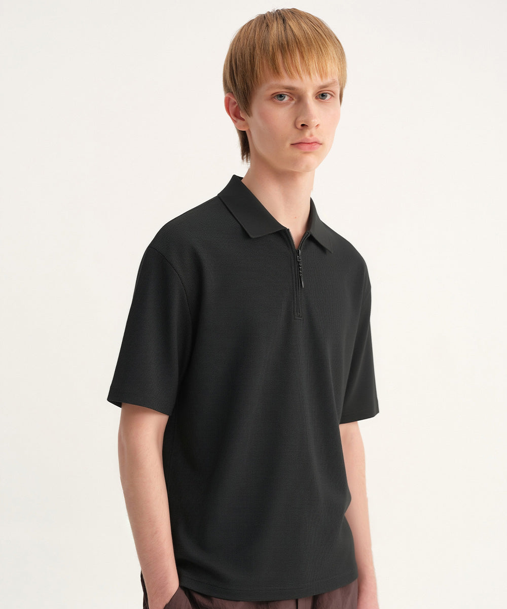 Waffle S/S Polo Shirt